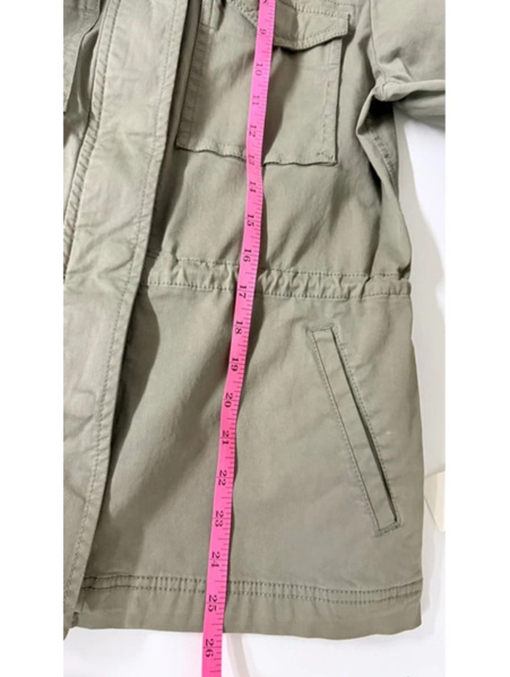 Style & Co. Olive Green Cotton Utility/Field Jacket medium military new - Picture 8 of 8